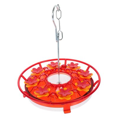FONDOTIN Garden Hanging Bird Feeder Flower Design Easy to Refill Clean for Backyard Patio Tree Decoration Bird Food Holder