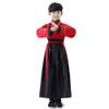 TANZEQI Chinese Traditional Hanfu Dress Suit for Boys and Girls Han Dynasty Ancient Party Dress Traditional Culture Clothing Formal Festival Wear (Red and Black, 150) view 2