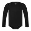 Landofgenie Men One Piece Bodysuit Long Sleeve Onesie Pajamas Tops Cotton Romper Black 4XL view 1