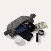 Pander RFID Blocking Travel Money Belt  Hidden Waist Pouch for Passport, Cash, Cards, Slim Belt Bag for Men and Women, Dim Grey view 3