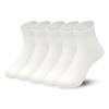SERISIMPLE Kids Viscose Bamboo Above Ankle Socks Thin Mesh Summer Crew Comfortable Girls Boys Socks 5 Paris (US, Alpha, Medium, Regular, White) view 1