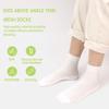 SERISIMPLE Kids Viscose Bamboo Above Ankle Socks Thin Mesh Summer Crew Comfortable Girls Boys Socks 5 Paris (US, Alpha, Medium, Regular, White) view 2