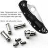 1 Full Set Scales Handle Screw Fits for Spyderco Delica C11 Endura C10, Custom Made Stainless Screw Set (Size : Endura C10 S) view 2