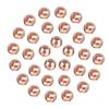 MUUNN 100pcs Tungsten Faceted Slotted Beads for Fly Tying, Sink Deeper and Faster 5 Colors/8 Sizes Slotted Tungsten Beads Fly Tying Beads Head Fly Tying Materials(Copper,2.8mm) view 1