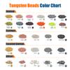 MUUNN 100pcs Tungsten Faceted Slotted Beads for Fly Tying, Sink Deeper and Faster 5 Colors/8 Sizes Slotted Tungsten Beads Fly Tying Beads Head Fly Tying Materials(Copper,2.8mm) view 4