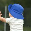 Baby Toddler Sun Hat,Kids Summer UPF 50+ Foldable Beach Bucket Hat for Boys Girls Children 6-24 Months Blue view 3