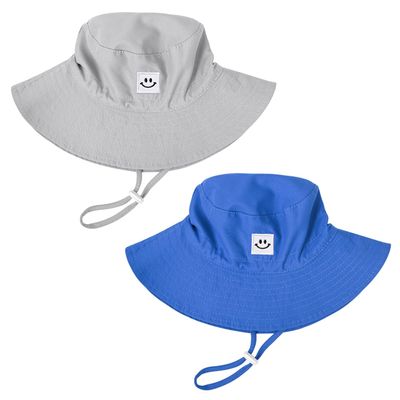 Baby Toddler Sun Hat,Kids Summer UPF 50+ Foldable Beach Bucket Hat for Boys Girls Children 0-6 Months