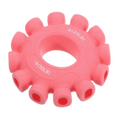 uxcell Hand Grip Strengtheners, 20-30Lb Silicone Grip Strength Training for Stress Relieve & Rock Climbing, Pink