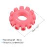 uxcell Hand Grip Strengtheners, 20-30Lb Silicone Grip Strength Training for Stress Relieve & Rock Climbing, Pink view 2