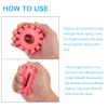 uxcell Hand Grip Strengtheners, 20-30Lb Silicone Grip Strength Training for Stress Relieve & Rock Climbing, Pink view 4
