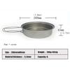 Outdoor Camping Outdoors Cooking Equipment Camp Accessories Titanium Frying Pan Lightweight Pan Portable Camping Cooker for Hiking Fishing Adventures Picnics (Size : Pan+Cover) () view 2