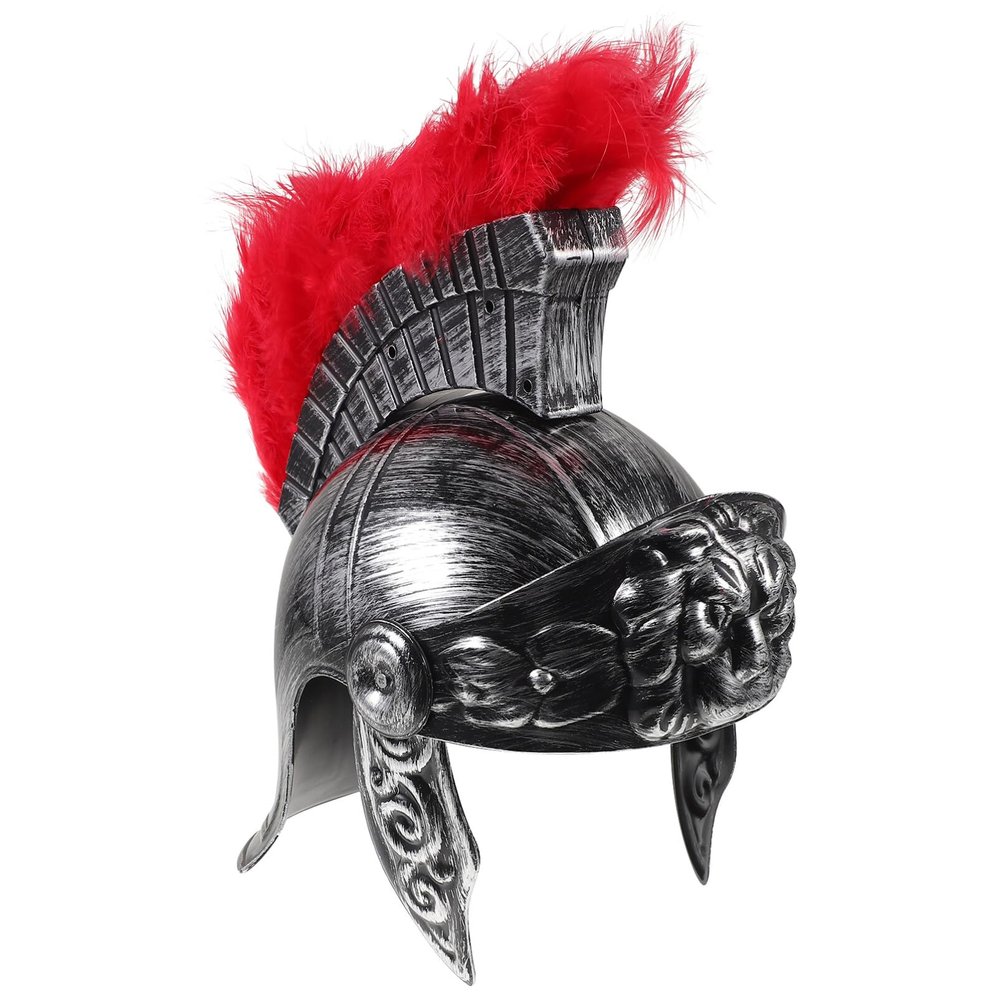 ibasenice Antique Roman Soldier Helmet Prop Lightweight Breathable Headgear for Halloween Birthday Parties More Decorative Soldier Hat for All Ages