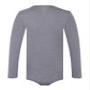 Landofgenie Men One Piece Bodysuit Long Sleeve Onesie Pajamas Tops Cotton Romper Grey M view 2