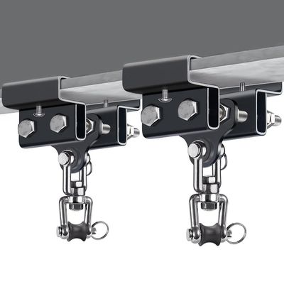 Dolibest Heavy Bag Mount, Punching Bag Hanger, I Beam Hanger, Heavy Bag Hanger for Punching Bag Accessories, Punching Bag Bracket, Beam Hanger with Swivel Hook, Ceiling Mount for Boxing Bag (2 Pack)