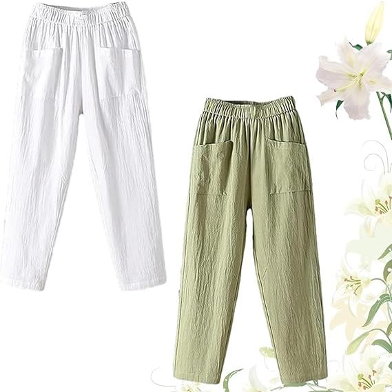 2PCS Women's Loose Pants, Awishday Pants Women, Awishday Loose Pants, Awishday Women's Loose Pants (B,3XL)