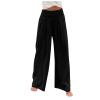 Generic Womens Mid Rise Cargo Work Pants Women's Linen High Waisted Straight Pants Casual Flowy Wide Leg Drawstring Trousers with Pockets Orders Placed by Me On Amazon in 2024 Khaki X-Large, Beige view 4