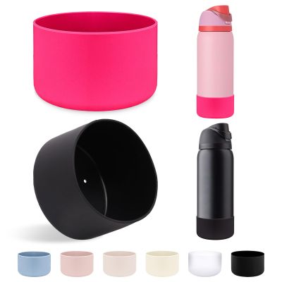 LUCKINEE 2Pcs Silicone Boot Bottom Base for Owala FreeSip Twist and Flip Flask 40OZ and Hydro Flask Wide Mouth 32oz 40oz and More Bottles with Bottom Diameter 3.46-3.65in