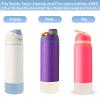 LUCKINEE 2Pcs Silicone Boot Bottom Base for Owala FreeSip Twist and Flip Flask 40OZ and Hydro Flask Wide Mouth 32oz 40oz and More Bottles with Bottom Diameter 3.46-3.65in view 2