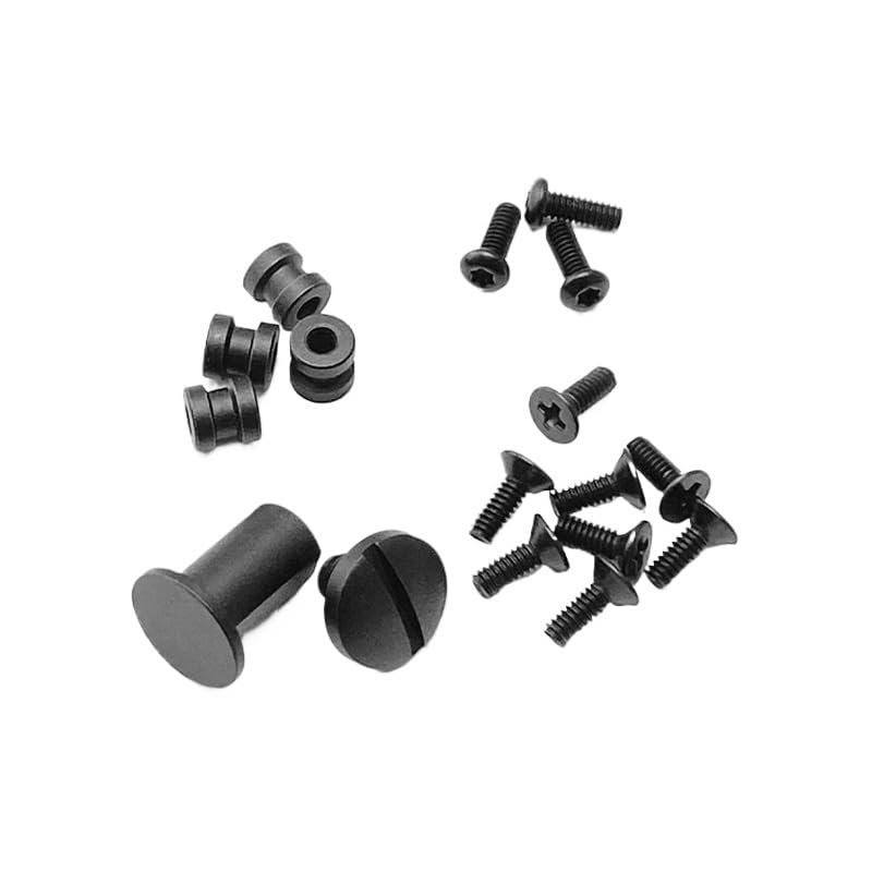 UPFIST 1 Full Set Scales Handle Screw Fits for Emerson CQC7 Commander, Custom CNC Stainless Screws Black