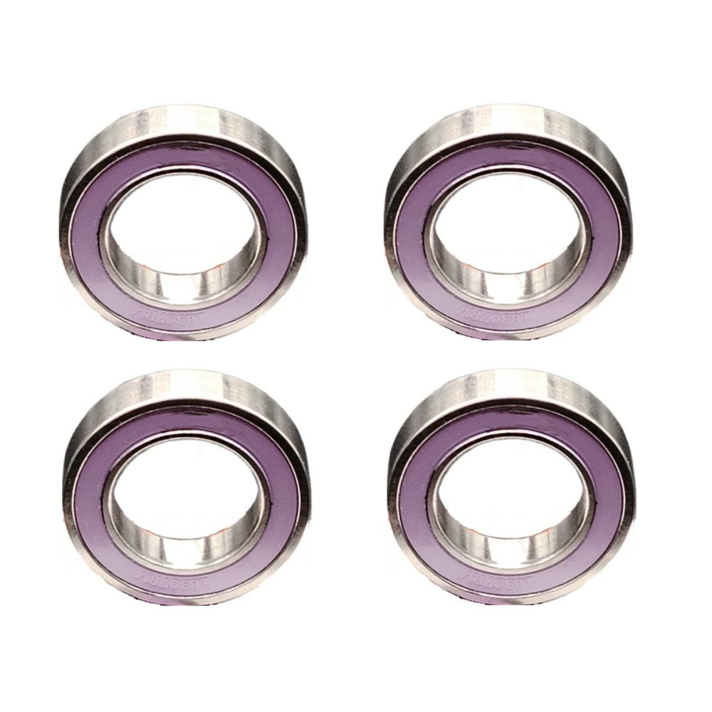 WEIWEIBEIER 4pcs 18307-2RV-N4 Bicycle Hub Bearing 18x30x7mm Bike Hybrid Ceramic Ball Bearings 18307