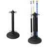 Billiard Cue Rack Pool Stick Holder Billiard Cue Rack Holds Sticks Floor Stand Rack, Premium Holder, (Cues, Balls and Ball not Included) Accessories for Games Bar Club -Matte Black||6 Holes view 1