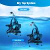 SMACO Full Face Snorkel Mask Adults with Camera Mount,Scuba Diving Mask with Anti-Fog Anti-Leak,Snorkling Mask Kit Compatible with S400/S400 Pro/S700/S700 Max Scuba Diving Tank for Man and Women view 2