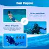 SMACO Full Face Snorkel Mask Adults with Camera Mount,Scuba Diving Mask with Anti-Fog Anti-Leak,Snorkling Mask Kit Compatible with S400/S400 Pro/S700/S700 Max Scuba Diving Tank for Man and Women view 3