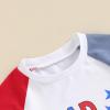 BeQeuewll Baby Boy 4th of July Outfit Toddler Babe Dude Shirt Star Stripe Flag Shorts Boys Patriotic Outfit Summer Clothing (star spangled babe, 0-6 Months) view 4