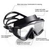 3 Window Scuba Diving Mask, Tempered Glass Snorkel Mask Anti-Fog Swim Mask No Leakage Swim Goggles with Nose Cover Snorkeling Gear for Snorkeling, Freediving, Swimming view 2