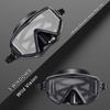 3 Window Scuba Diving Mask, Tempered Glass Snorkel Mask Anti-Fog Swim Mask No Leakage Swim Goggles with Nose Cover Snorkeling Gear for Snorkeling, Freediving, Swimming view 3