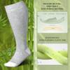 LEVSOX Plus Size Compression Socks for Women&Men Wide Calf 15-20 mmHg Knee High Extra Large Calf Support Socks for Nurse, Medical, Travel, Black, Grey, White view 2