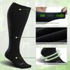LEVSOX Plus Size Compression Socks for Women&Men Wide Calf 15-20 mmHg Knee High Extra Large Calf Support Socks for Nurse, Medical, Travel, Black, Grey, White view 4