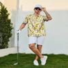 GDEVIG Mens Funny Polo Shirts, Banana Fruit Golf Shirts Short Sleeve, Moisture Wicking Quick-Dry Business Casual Shirt for Men view 3