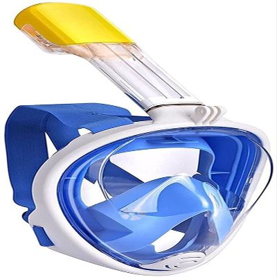 Snorkel Mask for Adult Kids Snorkel Mask Scuba Diving Mask Full Face Snorkeling Underwater Anti Fog for Swimming Dive Respiratory Underwater Sports