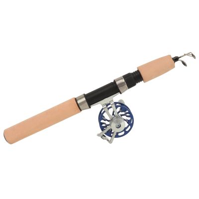 Tyenaza Ice Fishing Rod and Reel Combo, Prevent Slip Short Section 65cm Ice Fishing Rod for Winter Fishing