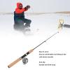 Tyenaza Ice Fishing Rod and Reel Combo, Prevent Slip Short Section 65cm Ice Fishing Rod for Winter Fishing view 4