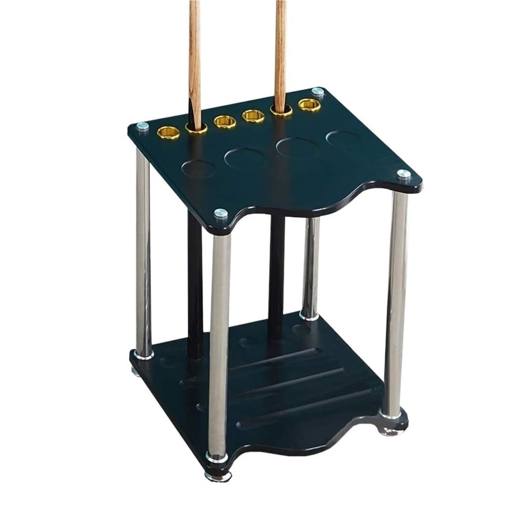 Pool Cue Rack Pool Cue Holder Pool Cue Stand Billiards Pool Stick Holder,Cue Rack Only,Wood Stand Holds 6 Billiard Sticks Pool Stick Holder Billiard Cue Rack, 40*55*40 cm
