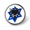 Albanian Greatness Flag Israel Symbol Funny Round Badge Brooch Pin Button Print Lapel Tie Pins Decoration for Men Women, Circular, style view 1