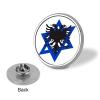 Albanian Greatness Flag Israel Symbol Funny Round Badge Brooch Pin Button Print Lapel Tie Pins Decoration for Men Women, Circular, style view 3