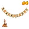 CHILDWEET Halloween Decoration Banner Flag Dovetail Banner Lightweight Washable Party Supplies view 1