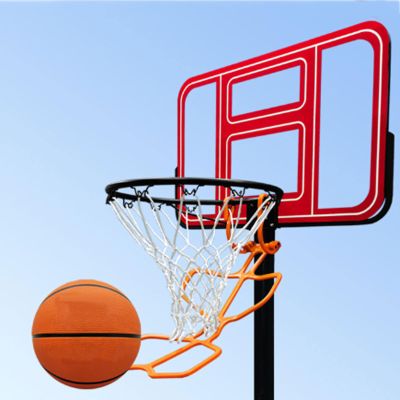 AHDFY Basketball Return Attachment,Plastic Ball Return System for Basketball,Can Rotate 360 Degrees, Hoop Returner, Chute Basketball Shot Returner, for Indoor and Outdoor