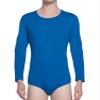 Landofgenie Men One Piece Bodysuit Long Sleeve Onesie Pajamas Tops Cotton Romper Blue XL view 3