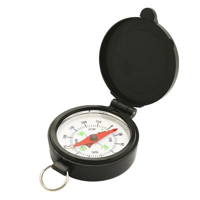 1Pcs Survival Compass Military Camping Hiking Army Style Survival Marching Pointing Guider Compass for Hiking Camping Trekking