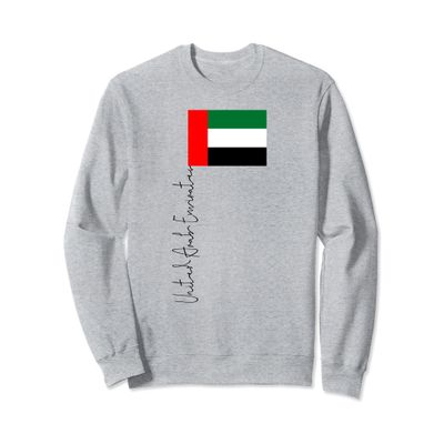 United Arab Emirates Flag Sport Pole Signature Sweatshirt