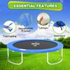 Deomod Trampoline Pad, 10FT 12FT 14FT Trampoline Replacement Safety Pad, Universal Trampoline Pads, Spring Cover, Waterproof, Tear Resistant, Round Arch Trampoline Accessories for Kids Adults, Blue view 2