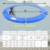 Deomod Trampoline Pad, 10FT 12FT 14FT Trampoline Replacement Safety Pad, Universal Trampoline Pads, Spring Cover, Waterproof, Tear Resistant, Round Arch Trampoline Accessories for Kids Adults, Blue view 4