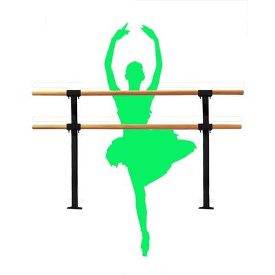 EliteBloom Stair Handrail, Balance Ballet Barre for Home, Studio, Stage Performance, Smooth Flooring for Kids and Adults (Natural 1M)