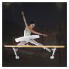 EliteBloom Wall-Mounted Ballet Barre for Kids Adults, Single Ballet Bar Height Adjustable 80-120Cm, Ballet Equipment Studio Dance Stretching Yoga Pilates (White 100Cm) view 1