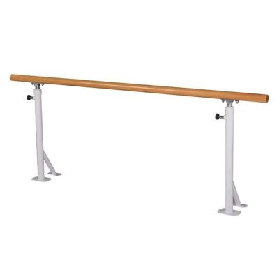 Height Adjustable 80-115Cm Double Dancing Barre, Floor Standing Stretching Dance Bar, Exercise Equipment Fitness Ballet Bar (White 150Cm)