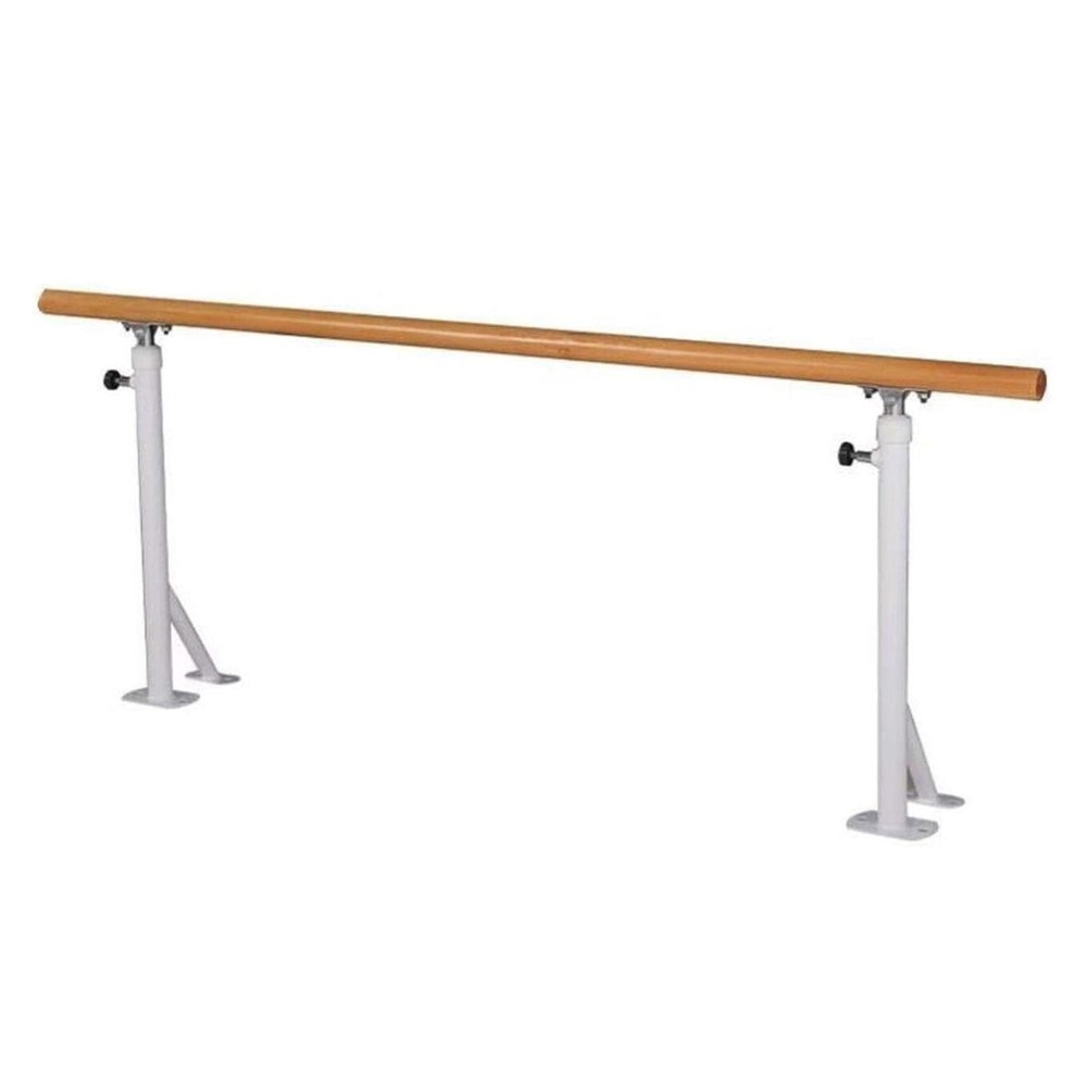 Height Adjustable 80-115Cm Double Dancing Barre, Floor Standing Stretching Dance Bar, Exercise Equipment Fitness Ballet Bar (White 150Cm)